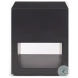 Vondra Matte Black Metal Open Shelves Side Table