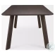 Welborn Dark Brown Wood Rectangular 84" Dining Table