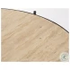 Wade Travertine Marble And Matte Black Metal Occasional Table Set