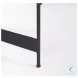 Wade Travertine Marble And Matte Black Metal Coffee Tables