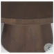 Takoda Dark Brown Wood Tapered Drum Nesting Coffee Tables