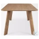 Welborn Light Brown Wood Rectangular 84" Dining Table