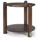 Jovia Cappuccino Marble And Brown Mango Wood Round Occasional Table Set