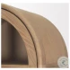 Callum Light Brown Glass Door Arched Curio Cabinet