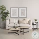 Halston Oatmeal Performance Fabric Loveseat