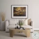 Shima Light Brown Wood Oval Coffee Table