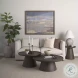 Takoda Dark Brown Wood Tapered Drum Nesting Coffee Tables