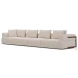 Warner Oatmeal Performance Fabric Modular Sectional