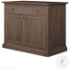 Braxton Dark Brown Solid Wood 2 Door Accent Cabinet
