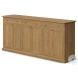 Braxton Light Brown Solid Wood 6 Door Sideboard