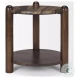 Jovia Cappuccino Marble And Brown Mango Wood Round Occasional Table Set