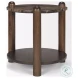 Jovia Cappuccino Marble And Brown Mango Wood Round Occasional Table Set