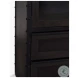 Gehry Dark Brown Metal Glass Door Display Cabinet