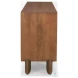 Jonan Medium Brown Wood 3 Drawer Sideboard