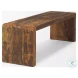 Estelle Rustic Brown Reclaimed Wood Bench