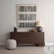 Siren Gray Fabric Accent Stool