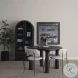 Gehry Dark Brown Metal Glass Door Display Cabinet