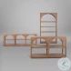 Bela Medium Brown Wood Arched Shelving Unit