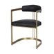 Hollyfield II Black Upholstered Dining Chair with Nailhead Trim