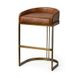 Hollyfield II Brown Upholstered Barstool