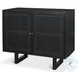 Grier Matte Black Accent Cabinet