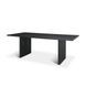 Grier Black 84" Rectangular Dining Table