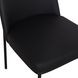Sydney Black Upholstered Dining Chair Set of 2