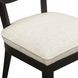 Cosette Black Dining Chair Upholstered in Cream Performance Linen