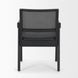 Reid Black Upholstered Dining Armchair