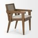 Reid Cream Upholstered Dining Armchair