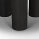 Sonel Matte Black Round Foyer Table
