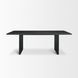 Grier Black 84" Rectangular Dining Table