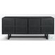 Grier Matte Black Cane Sideboard