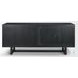 Grier Matte Black Cane Sideboard