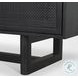 Grier Matte Black Cane Sideboard