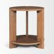 Hisako Brown Round Side Table