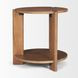 Hisako Brown Round Side Table