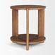 Hisako Brown Round Side Table