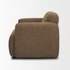 Saga Brown Upholstered Club Chair