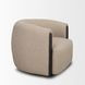Kornelia Mushroom Gray Upholstered Club Chair