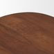 Cove Brown Round Sculptural Open Side Table