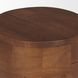 Cove Brown Round Sculptural Open Side Table
