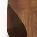Cove Brown Round Sculptural Open Side Table