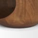 Cove Brown Round Sculptural Open Side Table