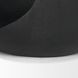 Cove Black Round Sculptural Open Side Table