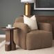 Saga Brown Upholstered Club Chair