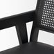 Reid Black Upholstered Dining Armchair