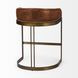 Hollyfield II Brown Upholstered Counter Height Stool