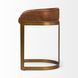 Hollyfield II Brown Upholstered Counter Height Stool