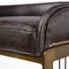 Hollyfield II Black Upholstered Barstool with Nailhead Trim